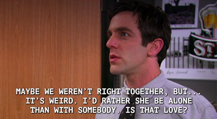 Ryan from the office on love