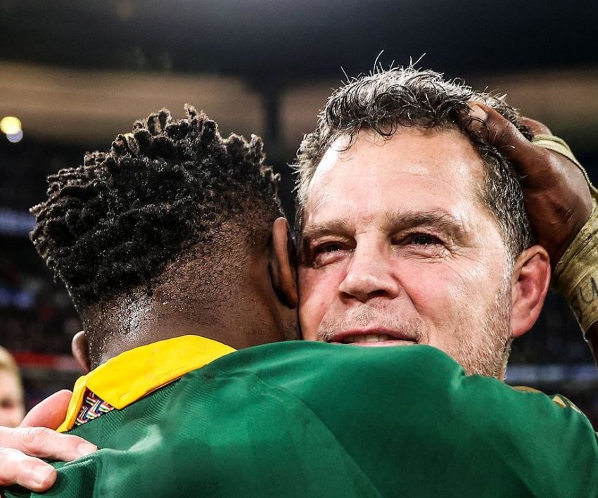 Rassie Erasmus and Siya Kolisi
