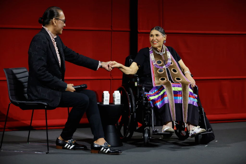 Littlefeather with Indigenous co-chair