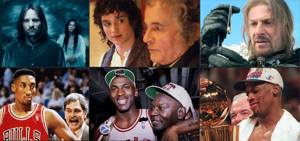 LOTR and Chicago Bulls comparison table