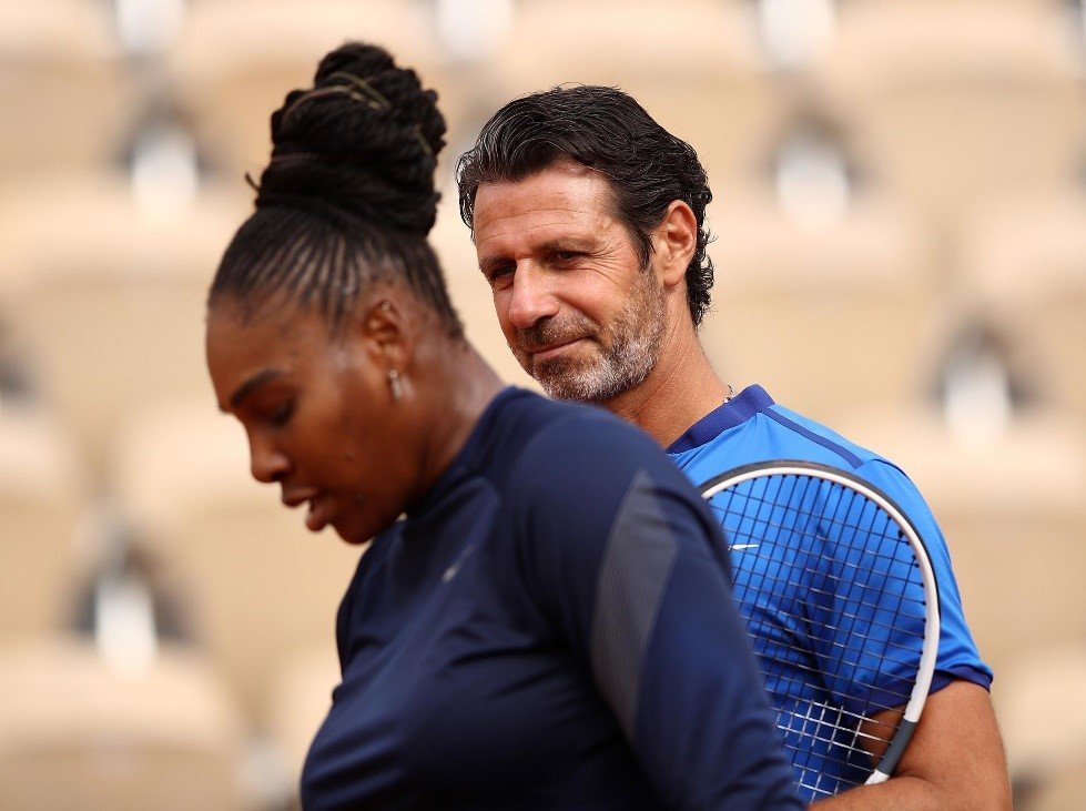 Coach Patrick with Serena