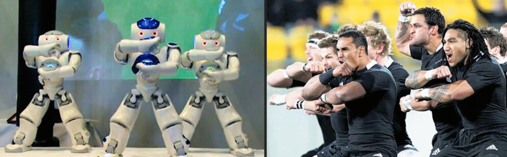 Robots performing haka