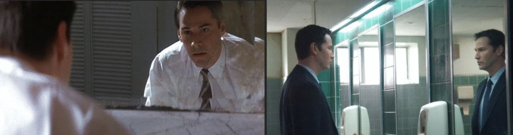 Keanu Reeves side by side