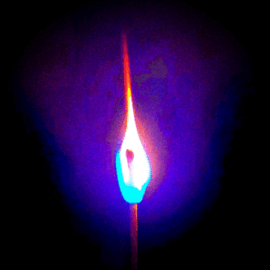 Matchstick light in the dark