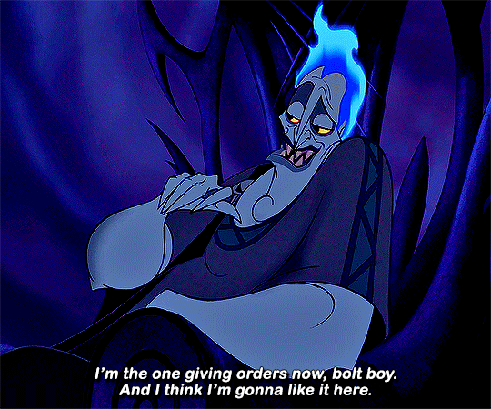 hades having a drink