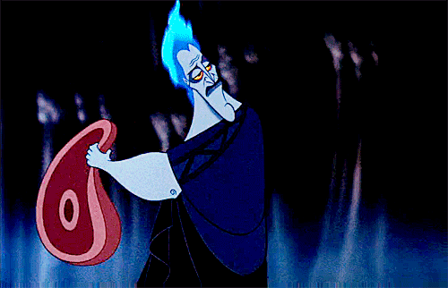 hades feeding his monstrous pets